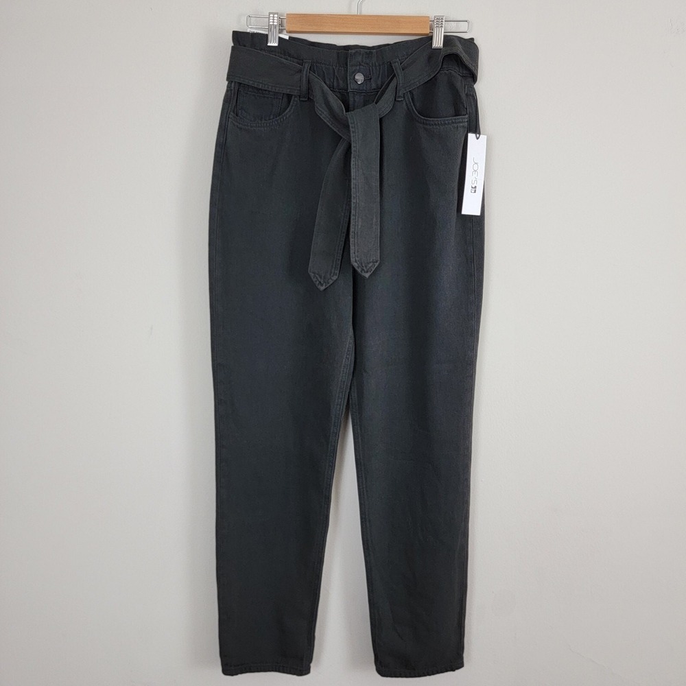 Joe's Jeans The Brinkley High Rise Paper-bag Black Jeans Sz 29 Preppy Boho Y2K